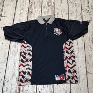 Vintage Boys Kids New Jersey Nets NBA Basketball Sports Champion Warmup Jersey